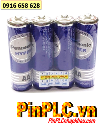 Pin Panasonic R6UT/4S; Pin AA 1.5v Panasonic R6UT/4S Hyper Made in ThaiLand | Vỉ 4viên